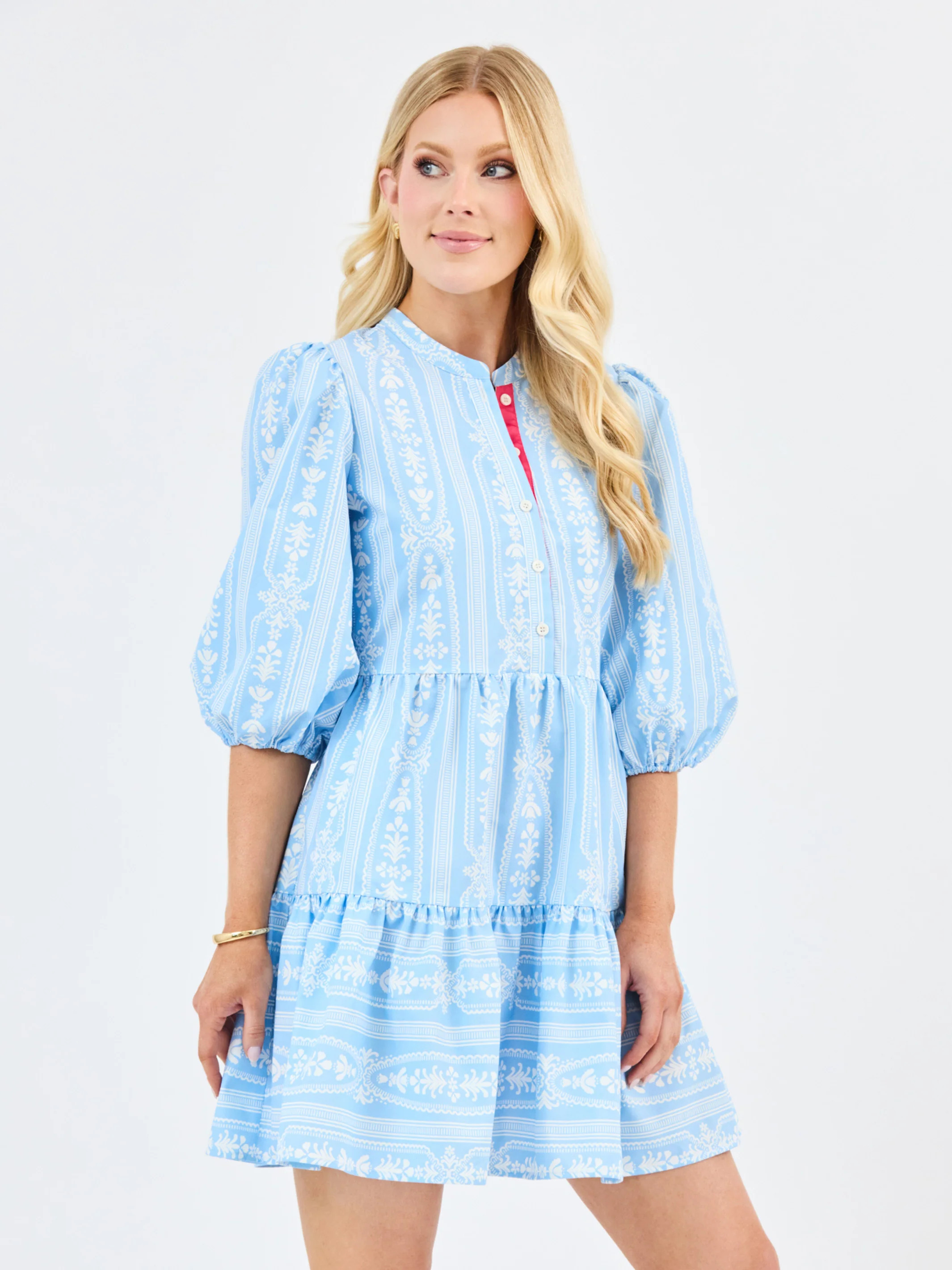 Riley Mini Dress | Tulip Tapestry | Mary Square