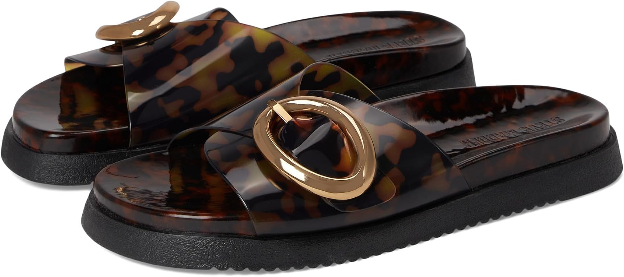 Steve Madden Women's Mandie Slide Sandal, Tortoise, 8.5 | Amazon (US)