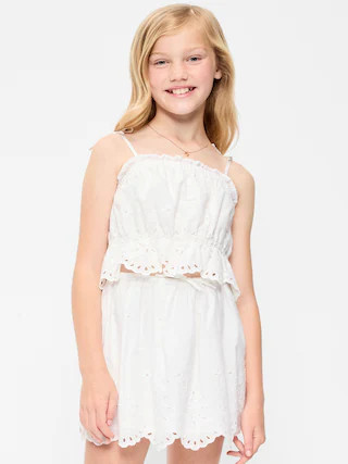 Sleeveless Tie-Shoulder Top for Girls | Old Navy (US)
