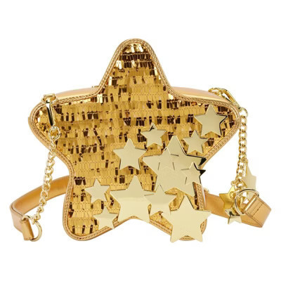Loungefly - Golden Star Sequin Figural Crossbody Bag | Target