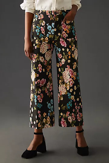 Maeve The Colette Cropped Wide-Leg Pants | Anthropologie (US)