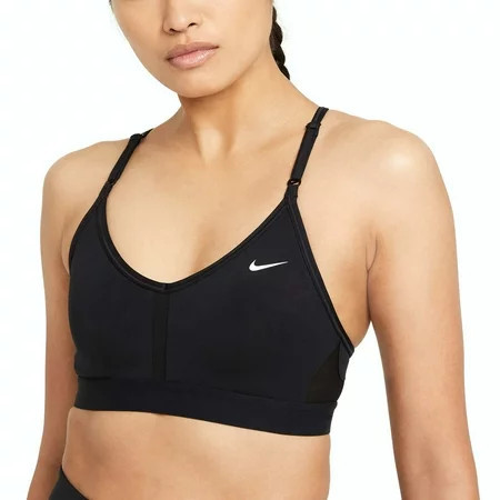 Nike Dri-FIT Indy Womens Ladies Fitness Training Sports Bra Black - M | Walmart (US)