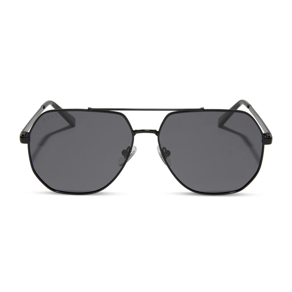 BEVERLIN - HENDRIX + BLACK + GREY POLARIZED SUNGLASSES | DIFF Eyewear