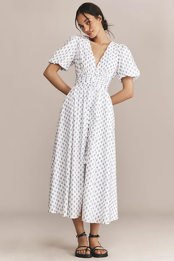 The Katerina Button-Front Dress: Textured Edition | Anthropologie (US)