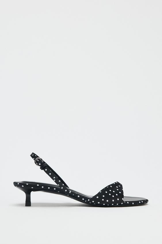 POLKA DOT HIGH-HEEL SANDALS | Zara UK