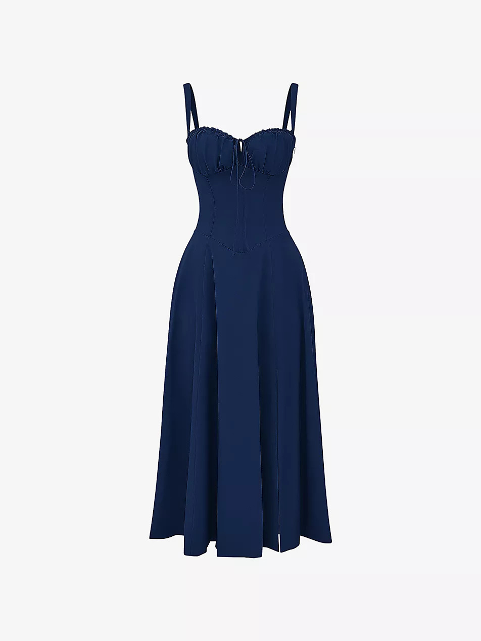 Carmen sleeveless cotton-blend midi dress | Selfridges