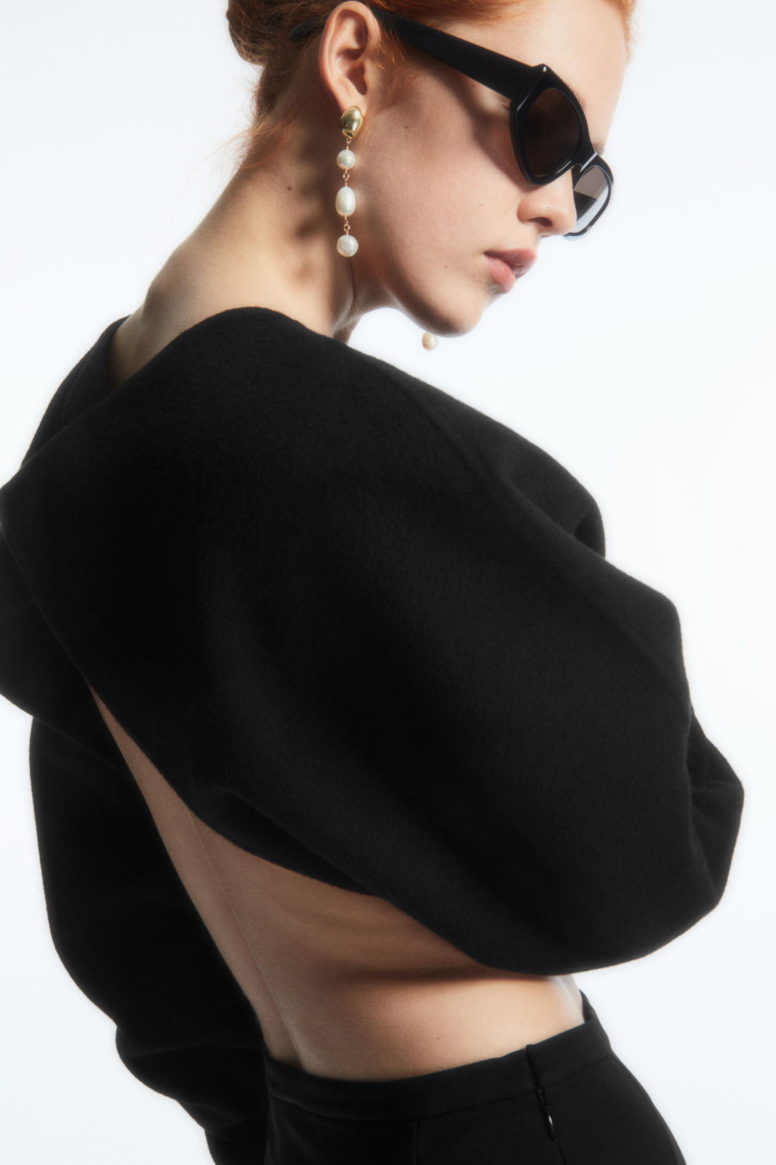OPEN-BACK WOOL BOLERO JACKET | COS (US)