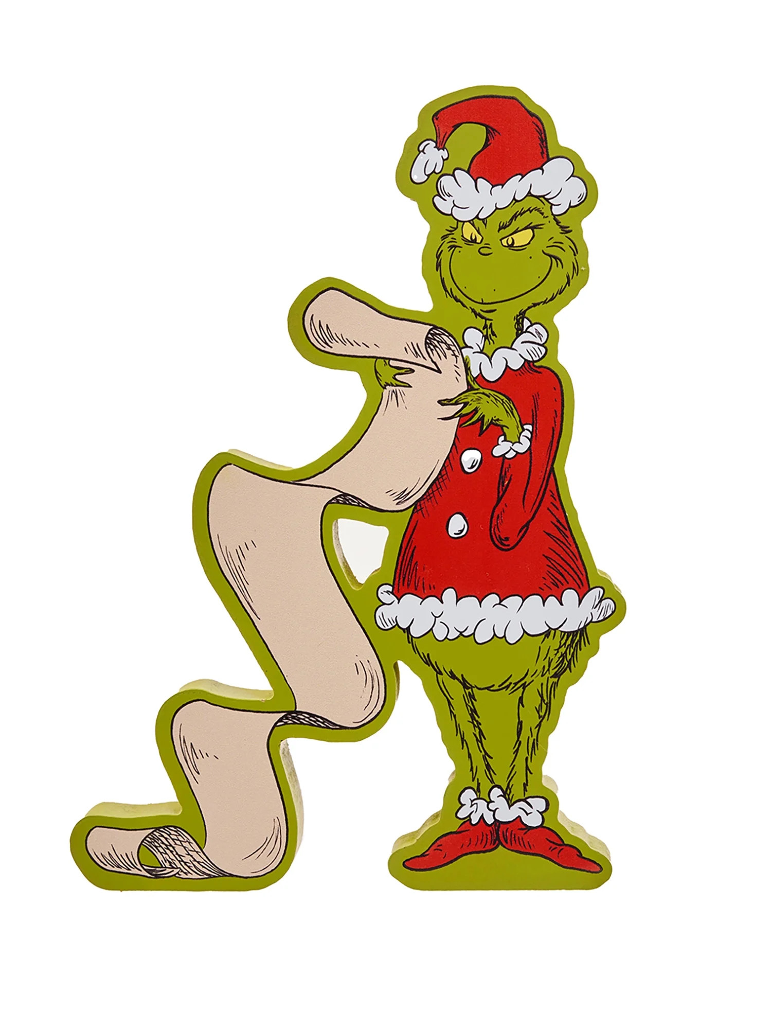 Dr. Seuss' The Grinch Wood Block Decor - Walmart.com | Walmart (US)