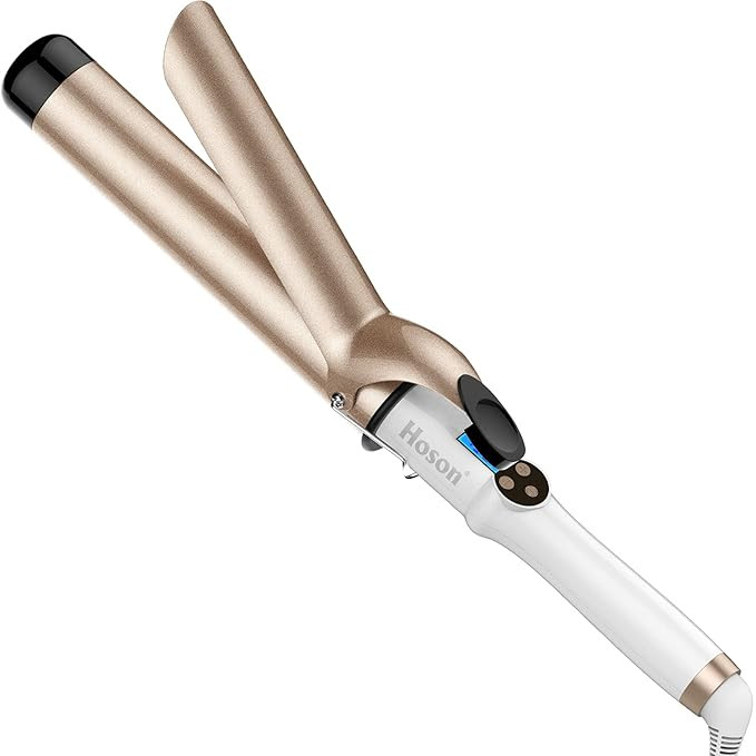 Hoson 1 1/2 Inch Curling Iron Large Barrel, 1.5 Long Barrel Curling Wand Dual Voltage, Ceramic To... | Amazon (US)