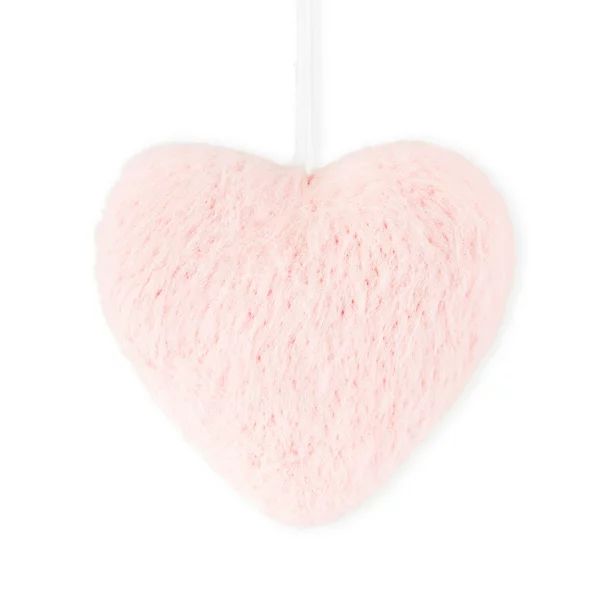 Way To Celebrate Valentine Pink Fabric Heart Ornament Hanging Decor - Walmart.com | Walmart (US)