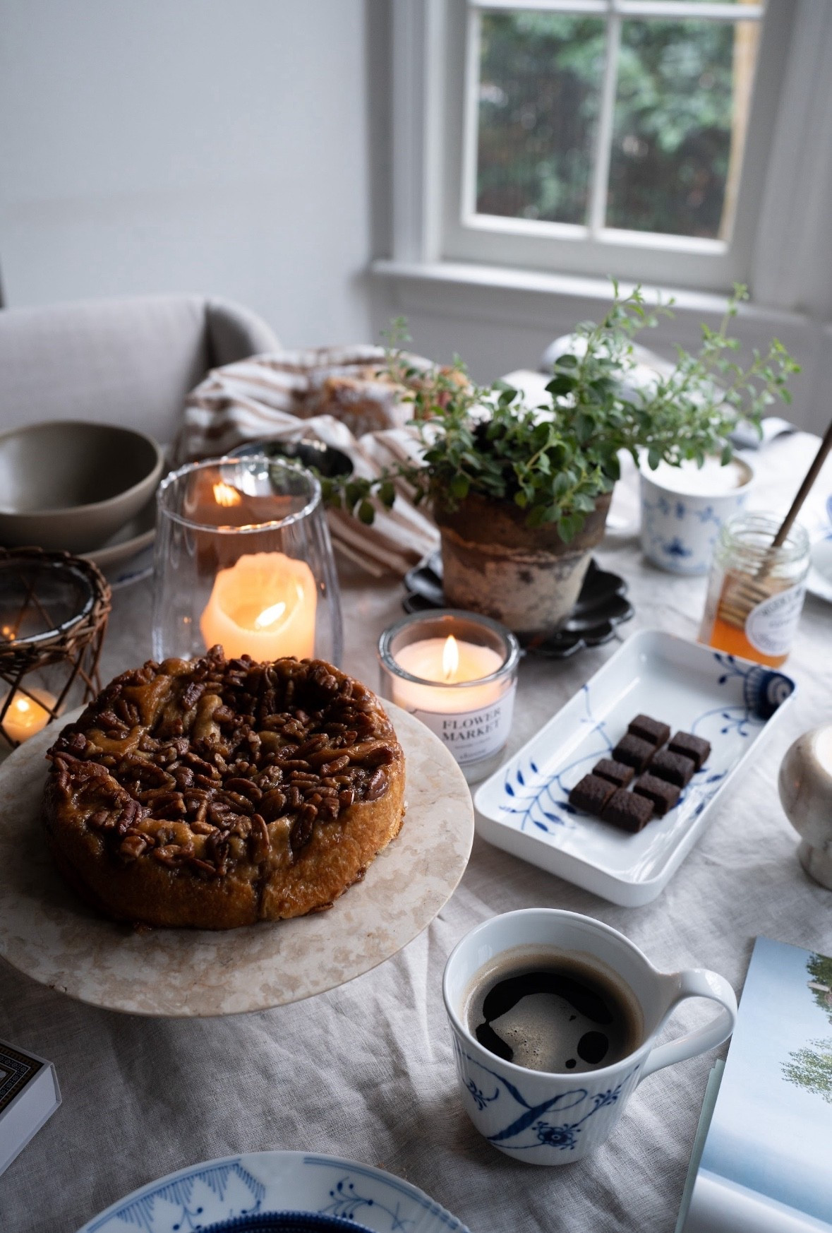 It’s the kind of moment that makes the world feel quiet and lovely. Birds singing outside, pear blossoms dancing lightly in the breeze, and sunlight pouring through the windows. The table is set with our favorite treats on dishes we’ve collected through the years, each piece holding a story of its own. Candles glow softly, laughter lingers in the air, and everything feels warm and effortless. This isn’t a dream. It’s simply life at its most beautiful.

#LTKSpringSale #LTKdayinmylife #LTKHome