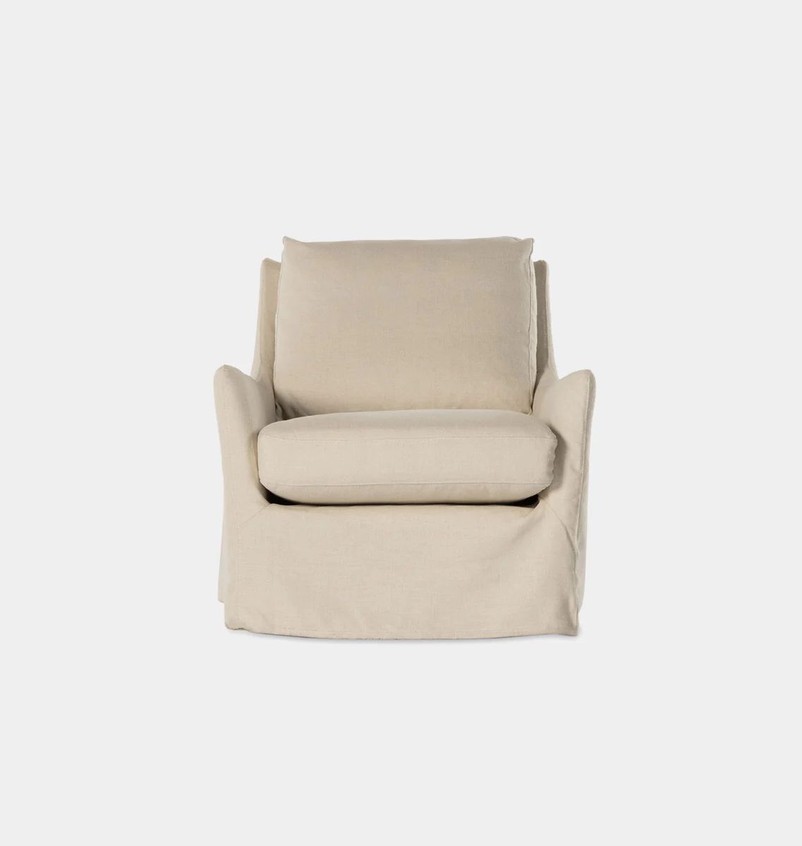 Danny Slipcovered Swivel Armchair | Amber Interiors