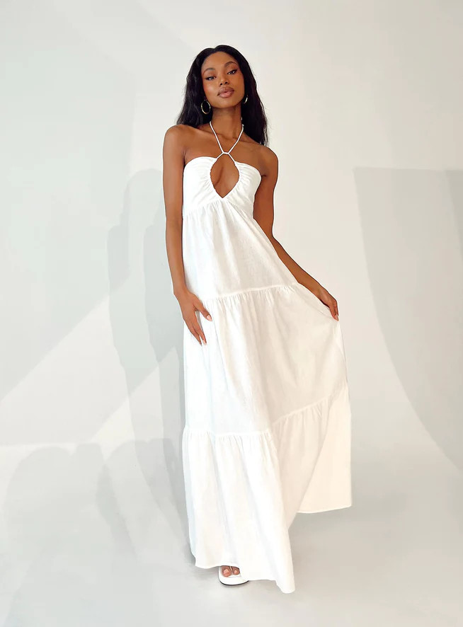 Lincoln Maxi Dress White | Princess Polly US