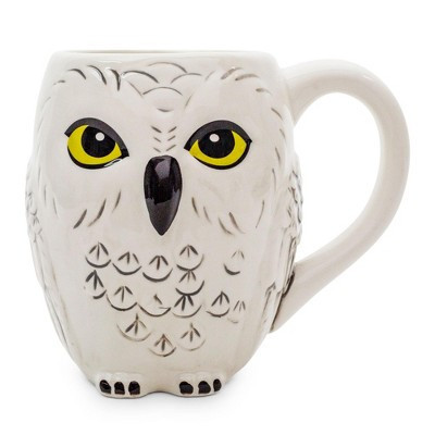 Silver Buffalo Harry Potter Hedwig Owl 3D Sculpted Ceramic Mug | Holds 20 Ounces | Target
