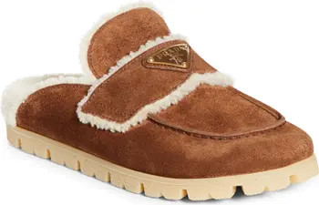 Prada Genuine Shearling Mule (Women) | Nordstrom | Nordstrom