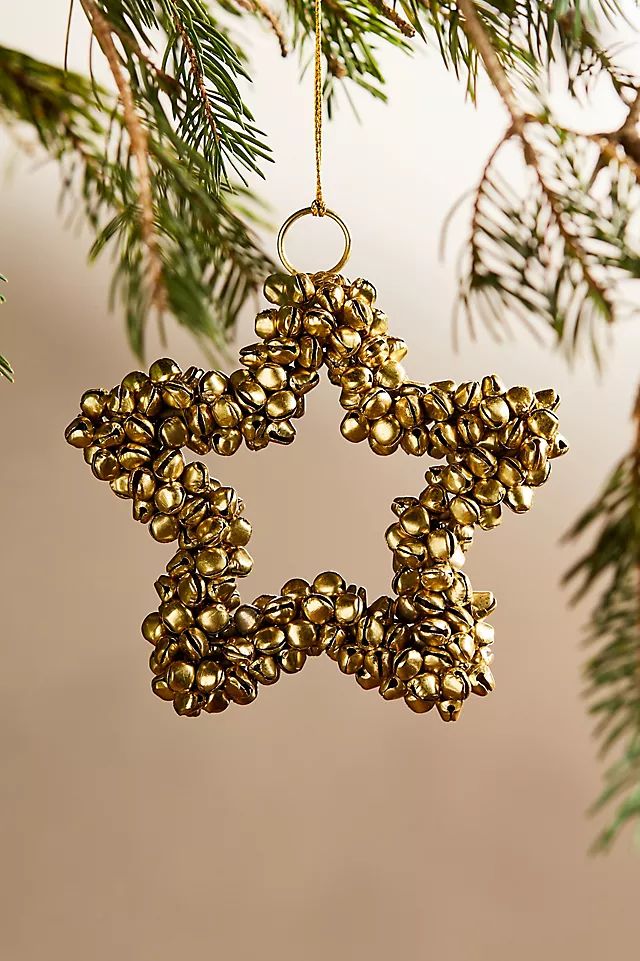 Jingle Bell Star Ornament, Full | Anthropologie (US)