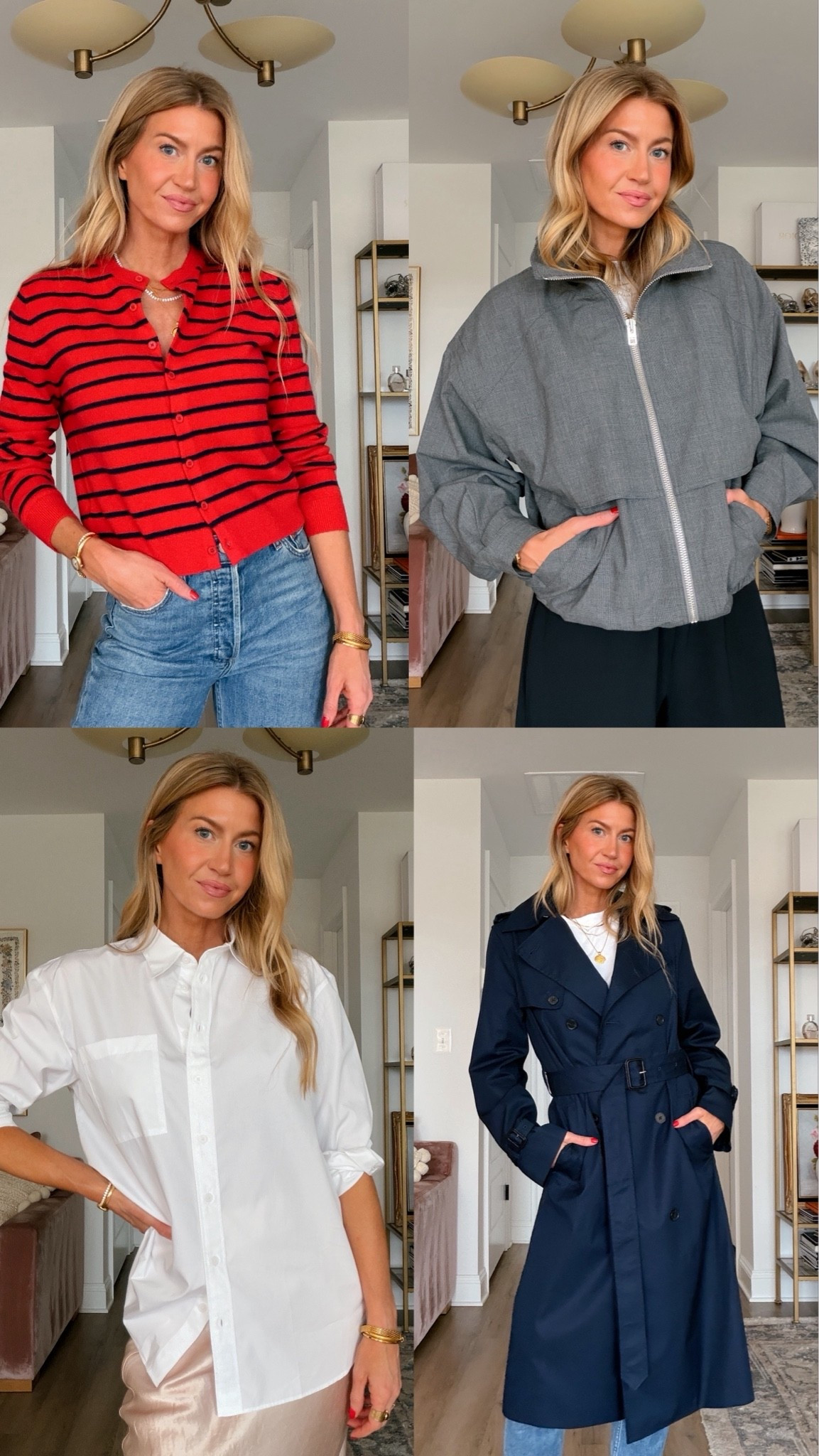 @Aritzia  just launched more fall arrivals and I am loving these pieces. #AritziaPartner #ad

Cardigan runs TTS, wearing a S.  
Bomber runs oversized, wearing a S.  
White button up runs oversized, wearing a S.  
Trench coat runs TTS, wearing a S.

#LTKfallfashion #LTKseasonal #LTKstyle