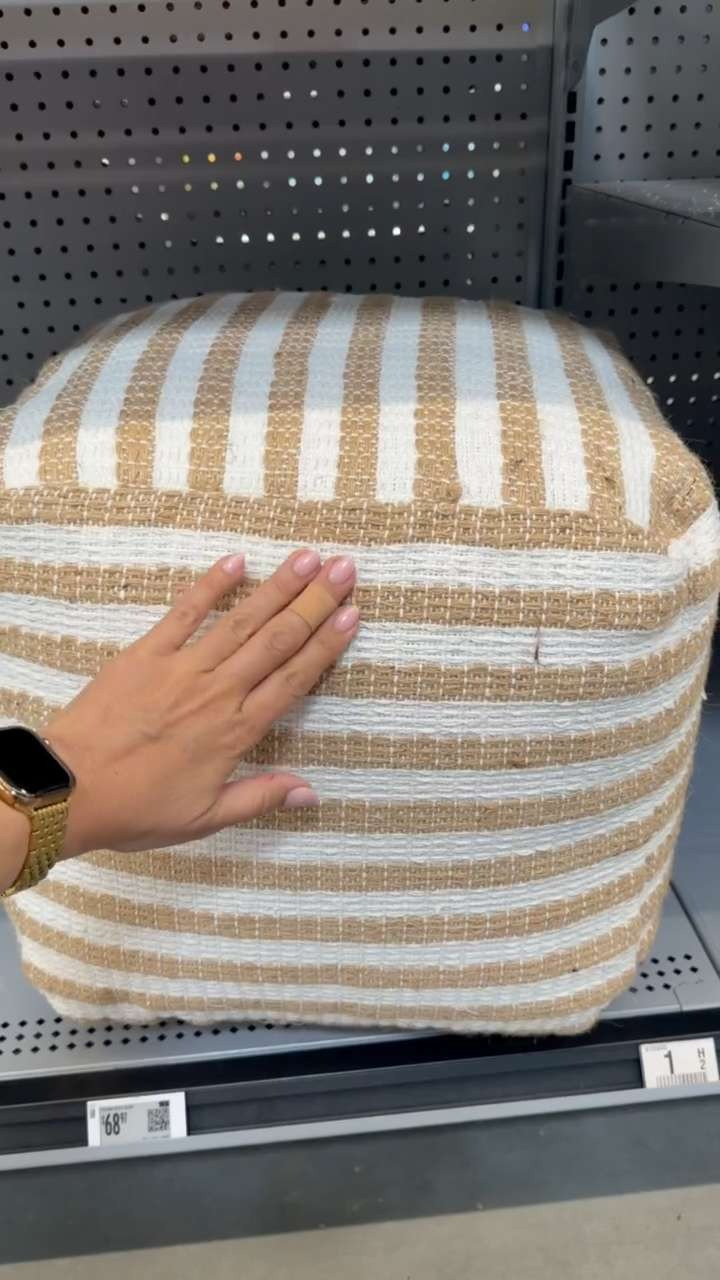 I picked up this striped jute pouf and immediately loved the texture and neutral color palette.

It’s one of those versatile pieces that works almost anywhere, whether as extra seating, a footrest, or a casual accent in a living room, bedroom, or reading nook. The woven stripe pattern adds warmth and a relaxed designer look without overwhelming the space.

If you love layered, organic textures and timeless neutral decor, this is a simple home accent that makes a room feel more finished and collected.
@Walmart 

 #LTKU #LTKHome #LTKSaleAlert