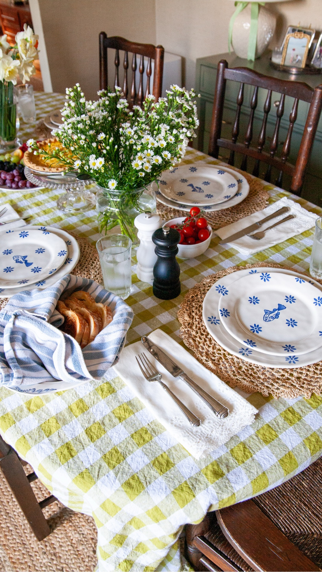 I set the bar high with this lunch on Saturday, and I think it might have to be a tradition every few weeks! We had nothing to celebrate other than some sunshine outside, pretty new table linens, and felt like quiche. I want to create more of these memories with my family and there’s no reason to wait for a bigger event or reason. ❤️🙏

#LTKSeasonal #LTKKids #LTKHome
