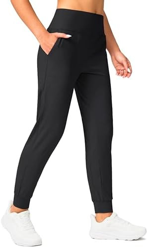Soothfeel Women's Fleece Lined Joggers Pants High Waisted Water Resistant Thermal Sweatpants Wint... | Amazon (US)