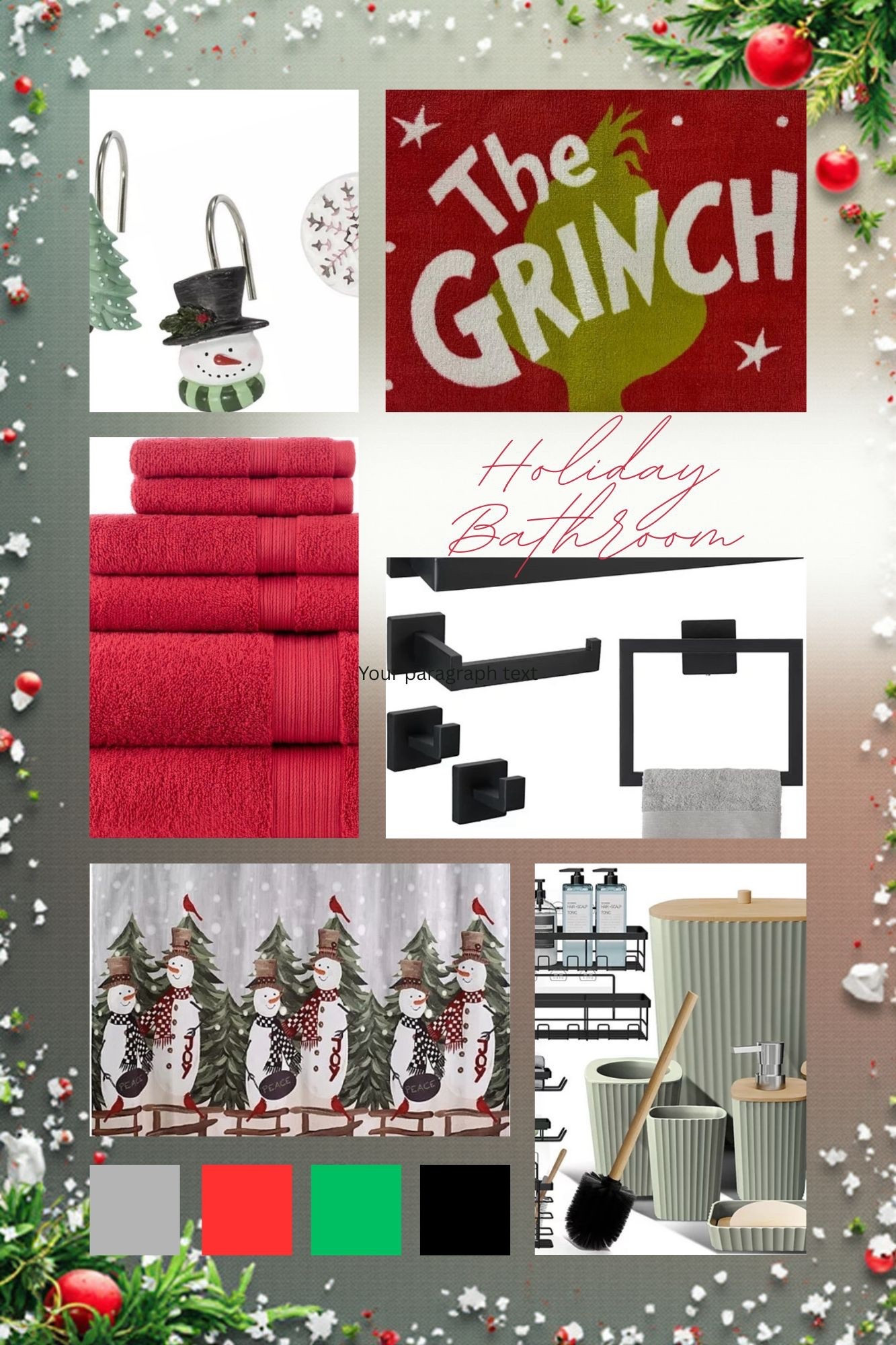 Don’t forget to add a festive holiday touch to your bathroom. 

#LTKHoliday #LTKHome #LTKSeasonal