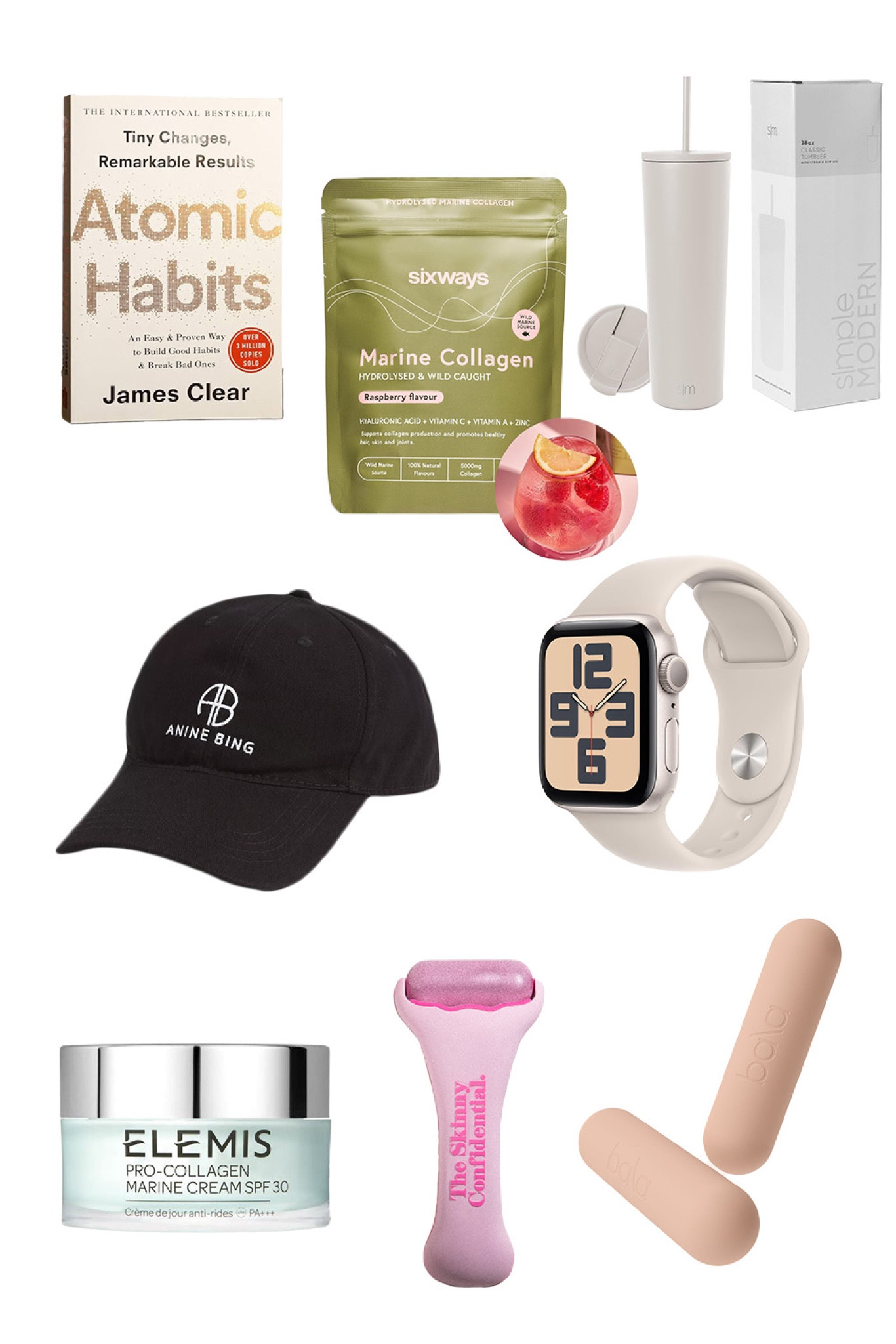 Wellness Girl Essentials ✨

Brands:
Atomic Habits
Elemis
Skinny Confidential
Bala
Annie Bing
Sixways
Apple 
Amazon

#LTKgiftguide #LTKbeauty #LTKuk