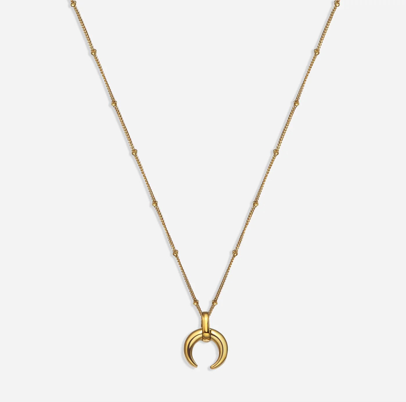 Amy Crescent Horn Necklace | Victoria Emerson