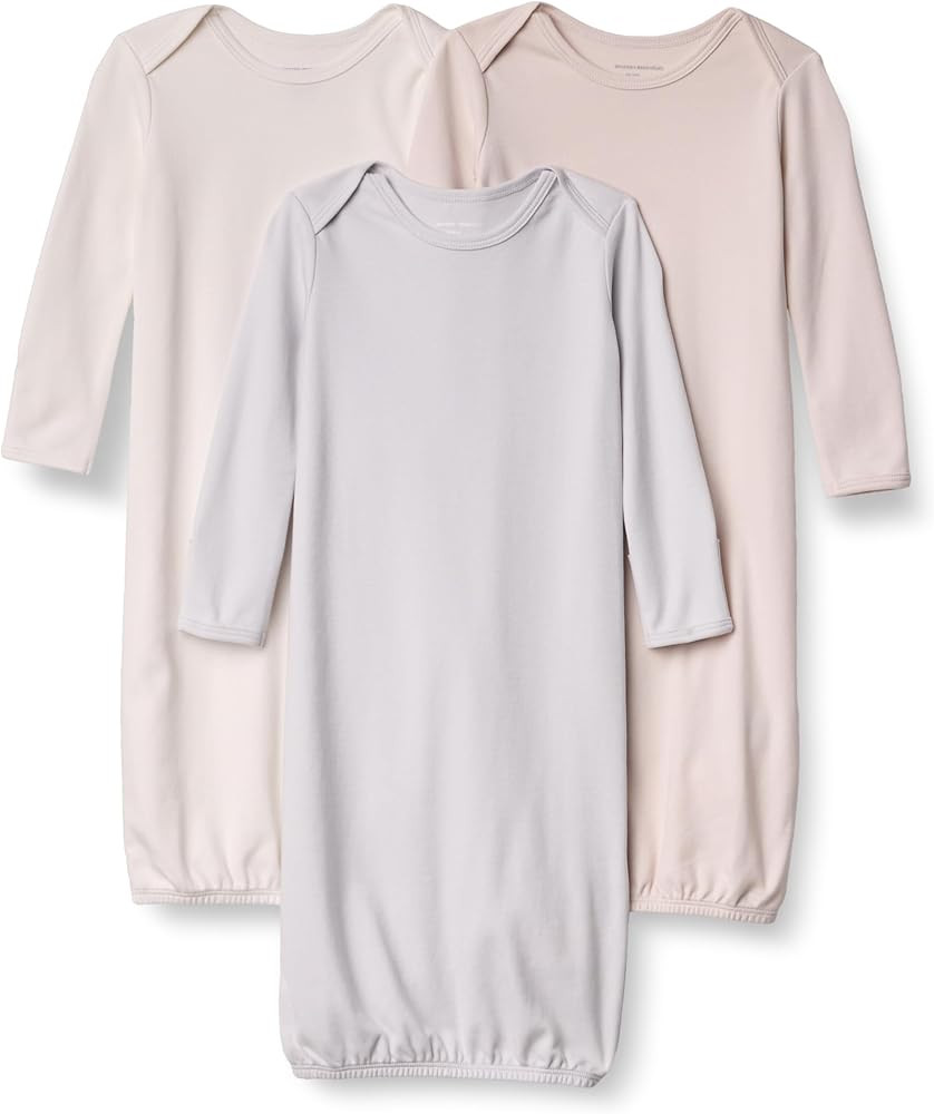 Amazon Essentials Unisex-Baby Long Sleeve Sleeper Cotton Gown | Amazon (US)