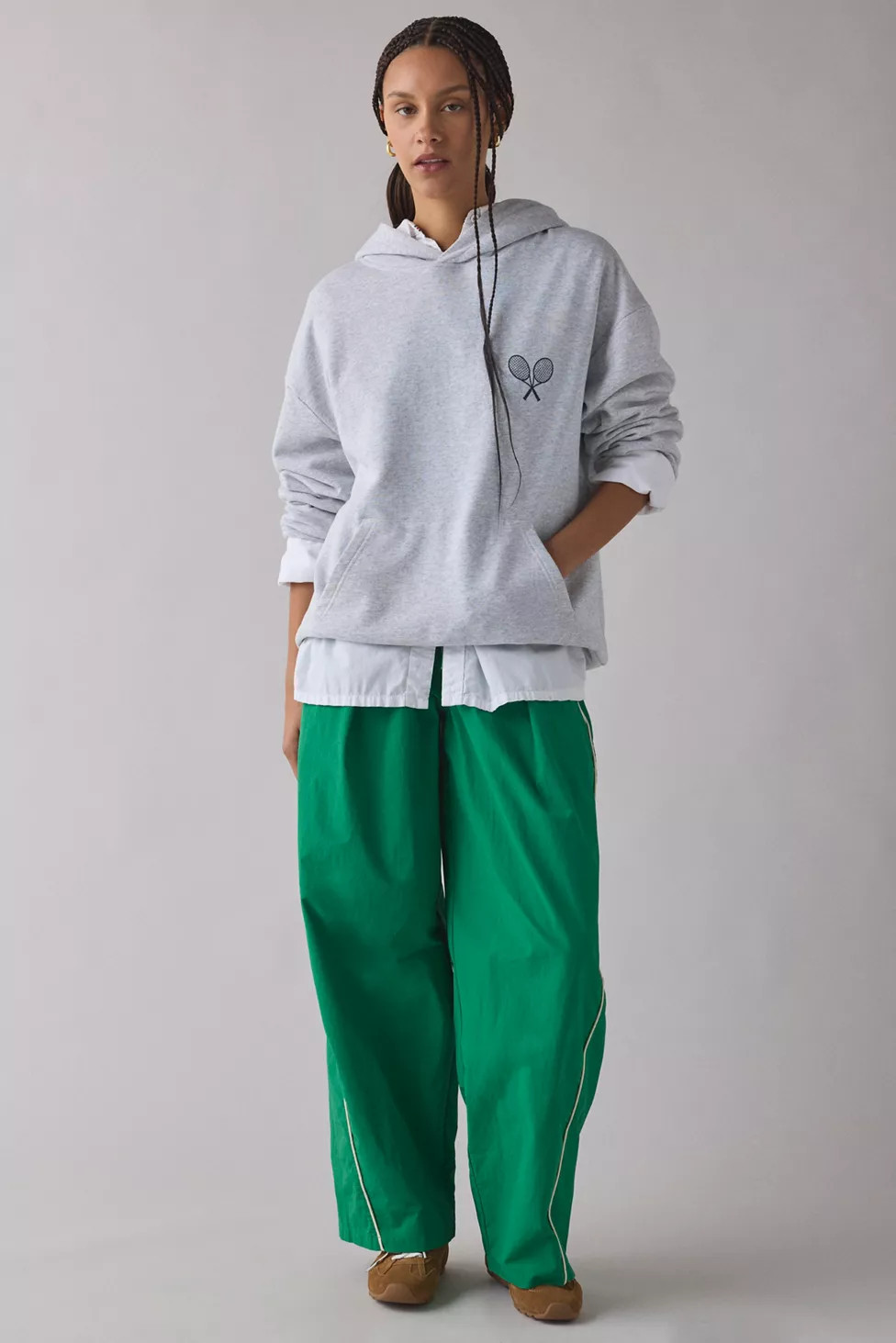 BDG Best Yet Baggy Wide Leg Track Pant | Urban Outfitters (US and RoW)