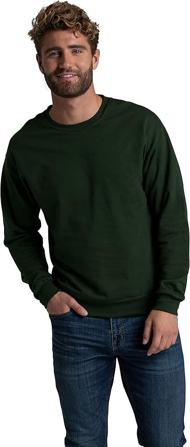 Fruit of the Loom Men's Eversoft Fleece Sweatshirts, Moisture Wicking & Breathable, Crewneck Swea... | Amazon (US)