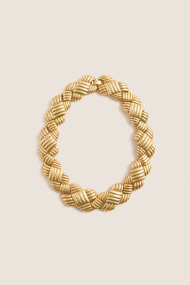 Gold Lattice Collar Necklace | Tuckernuck (US)