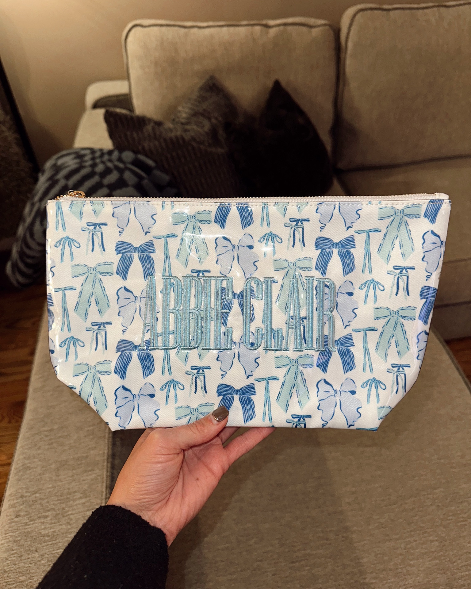 The cutest custom makeup bag! This is so spacious and easy to clean! Use code ACMULLINS to save $$ 
https://tr.ee/wILsZB1DO9

#LTKGiftGuide #LTKTravel #LTKFindsUnder50