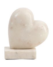 8.5in Marble Heart On Stand | TJ Maxx