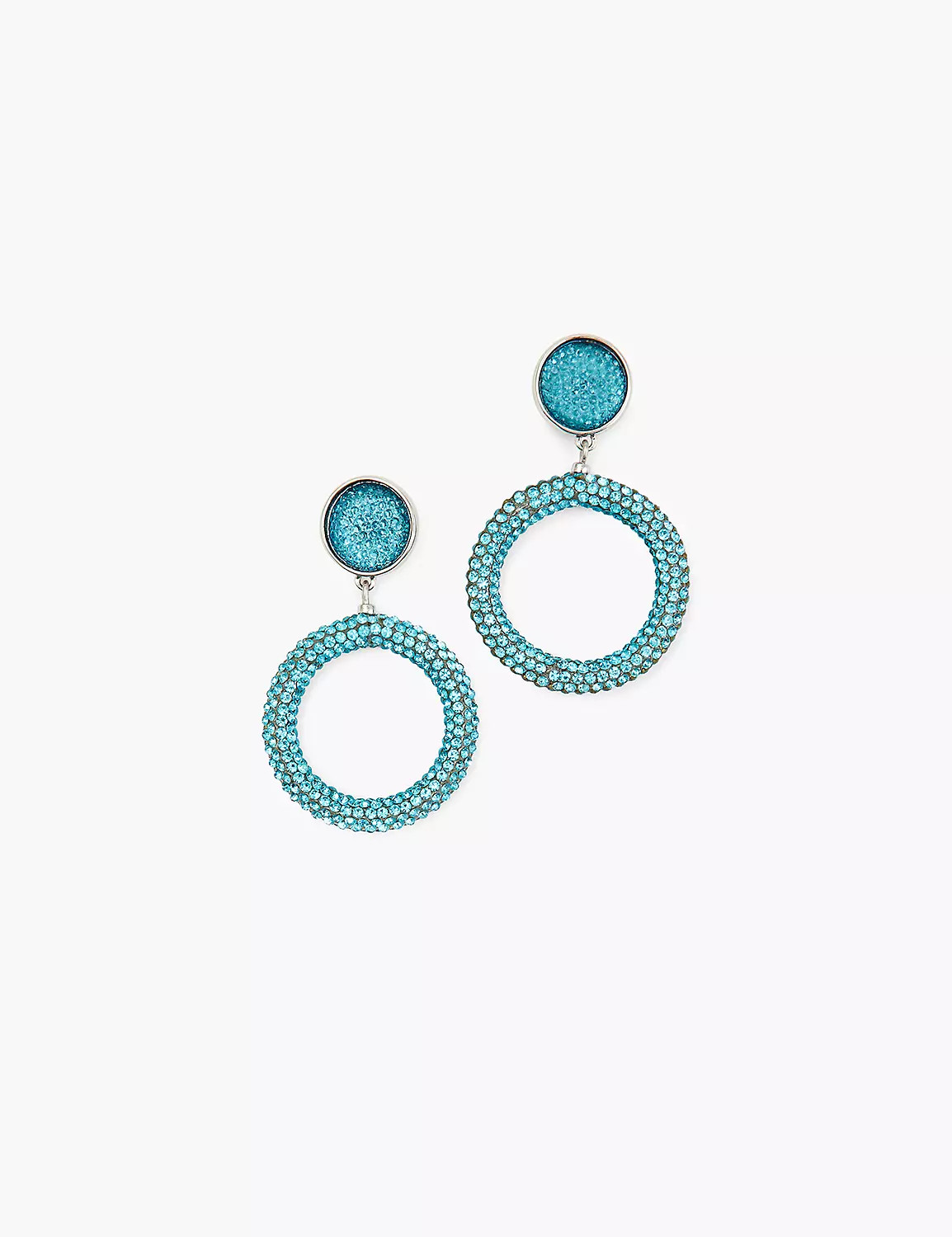 Blue Embellished Drop Earrings | LaneBryant | Lane Bryant (US)