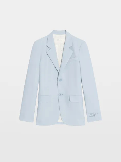 Vanille Sky Blue Tailored Blazer For Women Chic | Zadig&Voltaire | Zadig et Voltaire (US)