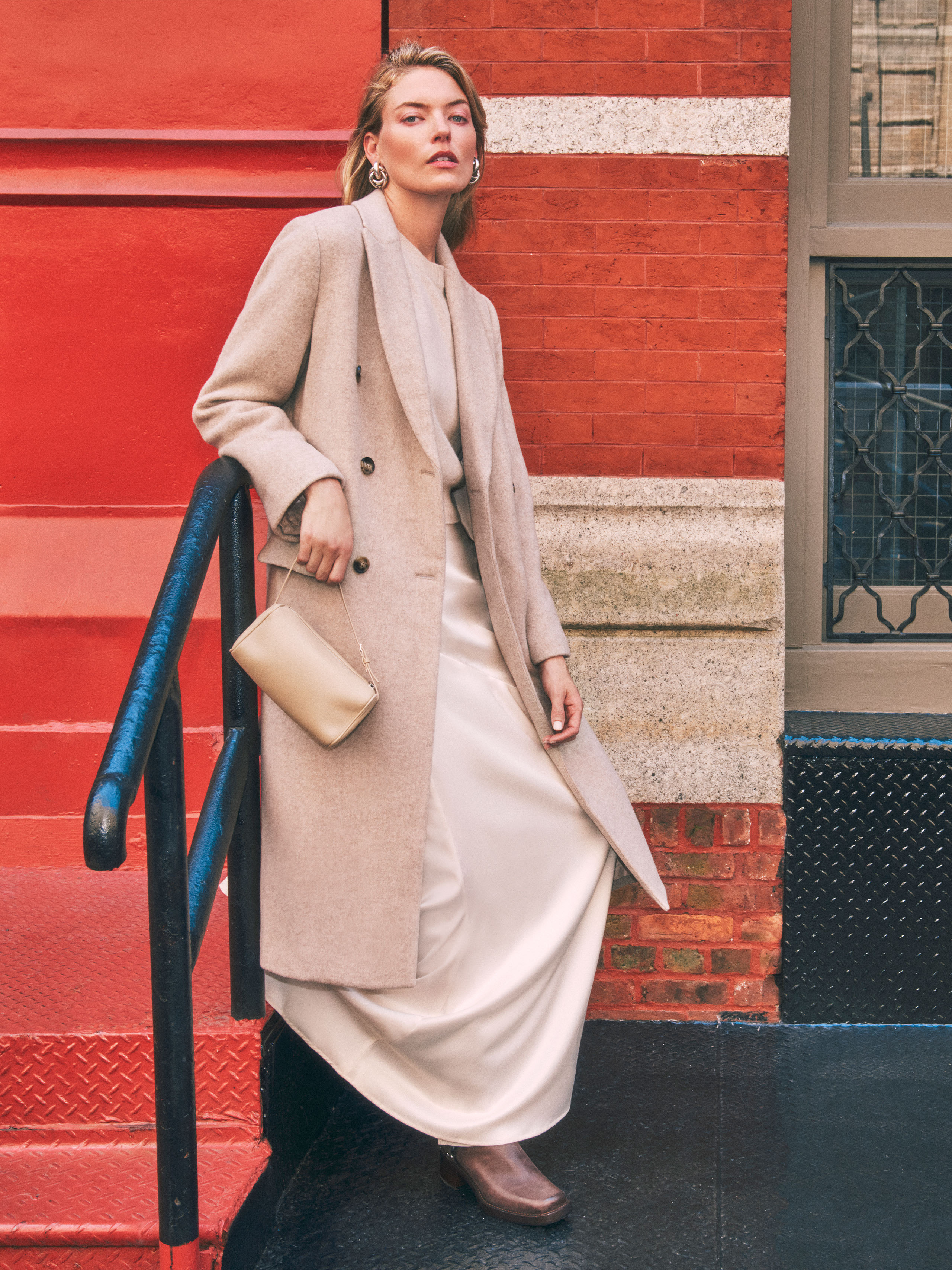 Paley Double Breasted Coat | Reformation (Global)