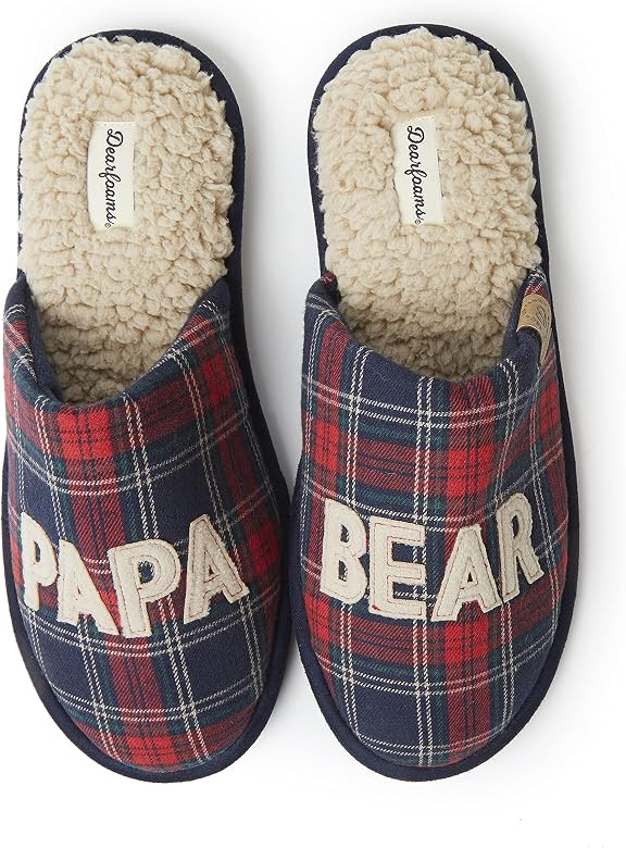 Dearfoams Men's Papa Bear Slipper | Amazon (US)