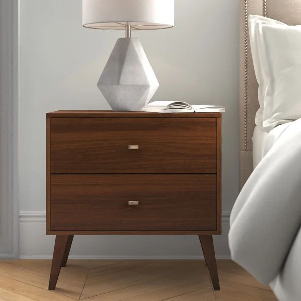 Alyssa 25'' Tall 2 - Drawer Nightstand | Wayfair North America