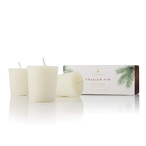 Thymes Votive Candle - Small Scented Candles for Home Fragrance - Frasier Fir - 2 oz (3 Pack) | Amazon (US)