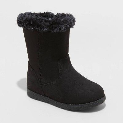 Toddler Girls' Leah Winter Shearling Style Boots - Cat & Jack™ | Target