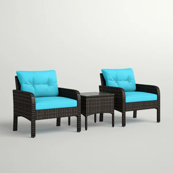 Earlville 2 - Person Outdoor Seating Group with Cushions | Wayfair North America