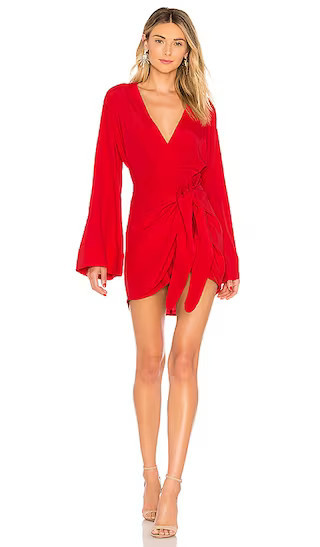 The Janeiro Mini Dress in Red Long Sleeve Dress Red Long Sleeve Fall Dress With Sleeves Red Outfit | Revolve Clothing (Global)