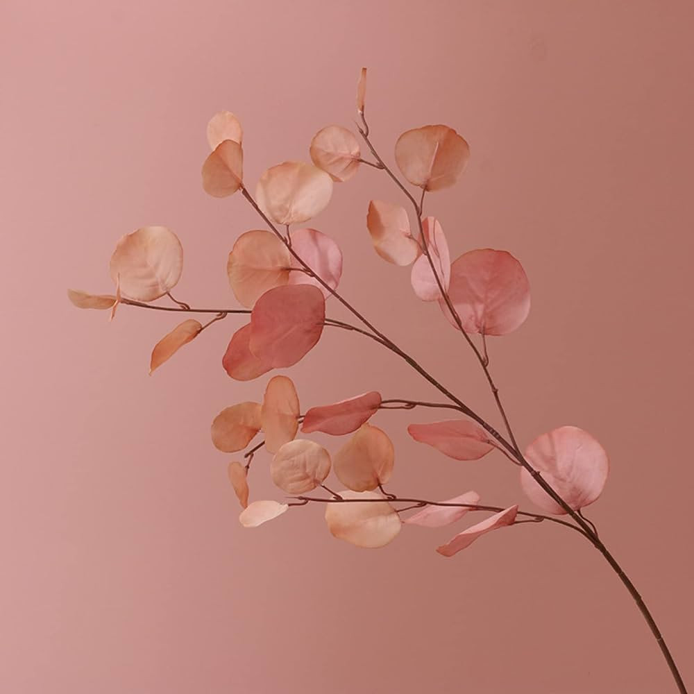 3 Pcs Faux Eucalyptus Stems, Autumn Style Bulk Silk Eucalyptus Leaves Greenery Stems for Vase Flo... | Amazon (US)