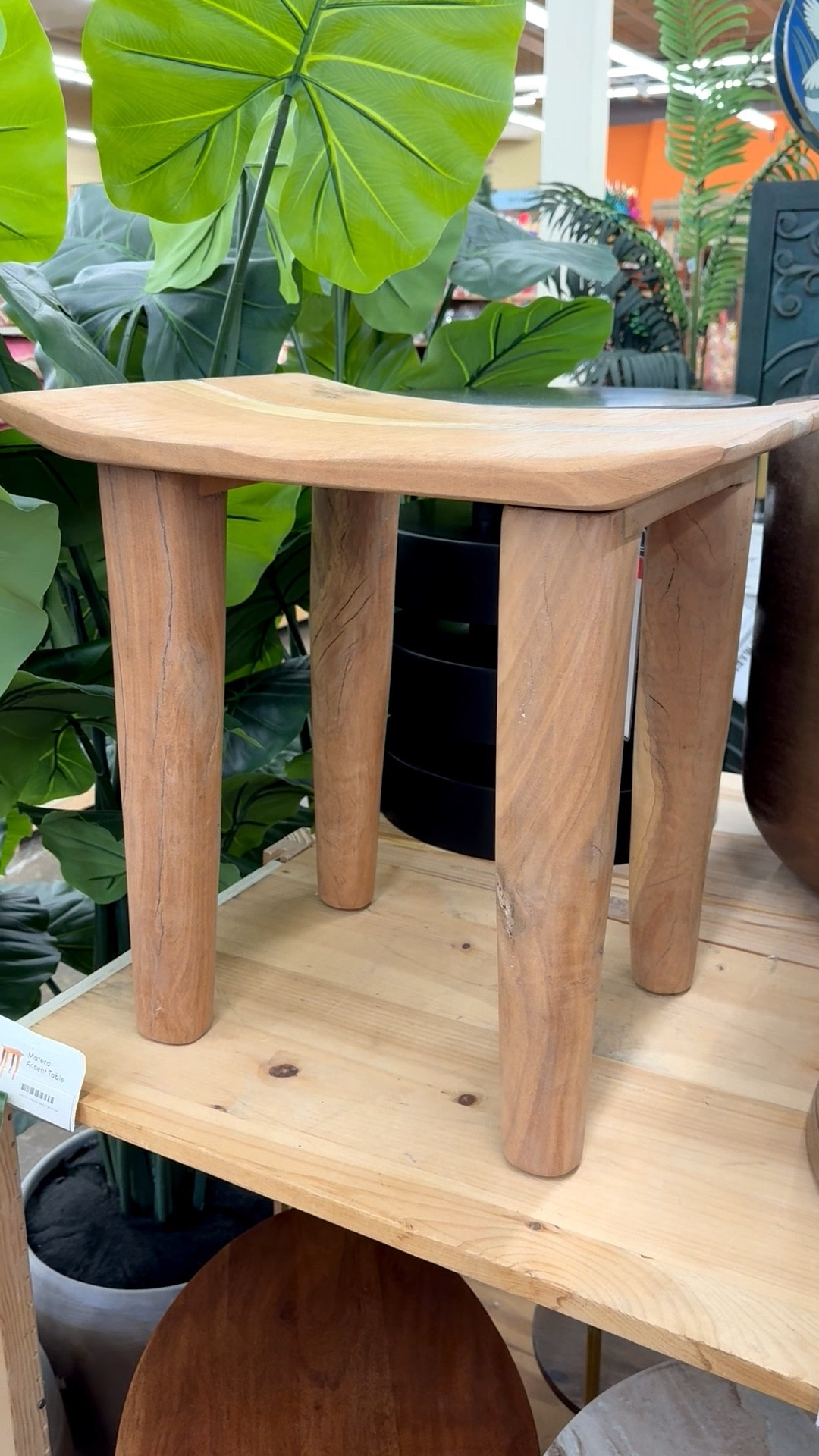 I love a wood table with some character and this one fits the bill! Of course this wood stool would be adorable for ‘overflow seating.’ But I could also see a few of my potted orchids sitting on it. It’s perfect for the living room, bedroom, or bathroom.

And if you’re a mosaic artist, this would make a fun substrate for your artwork too! For mosaic tips, tutorials + inspiration please visit my YouTube channel: YouTube.com/julieweilbacher. Follow @julieweilbacher on Instagram for all things mosaic art.

#woodbench #woodseat #woodaccenttable #worldmarket #mosaic #rusticwoodtable #woodplantstand #woodstool #rusticfurniture #woodtable

#LTKHome #LTKFindsUnder100