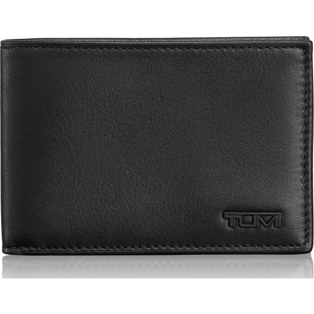 TUMI Delta ID Lock Shielded Slim Single Billfold in Black at Nordstrom | Nordstrom