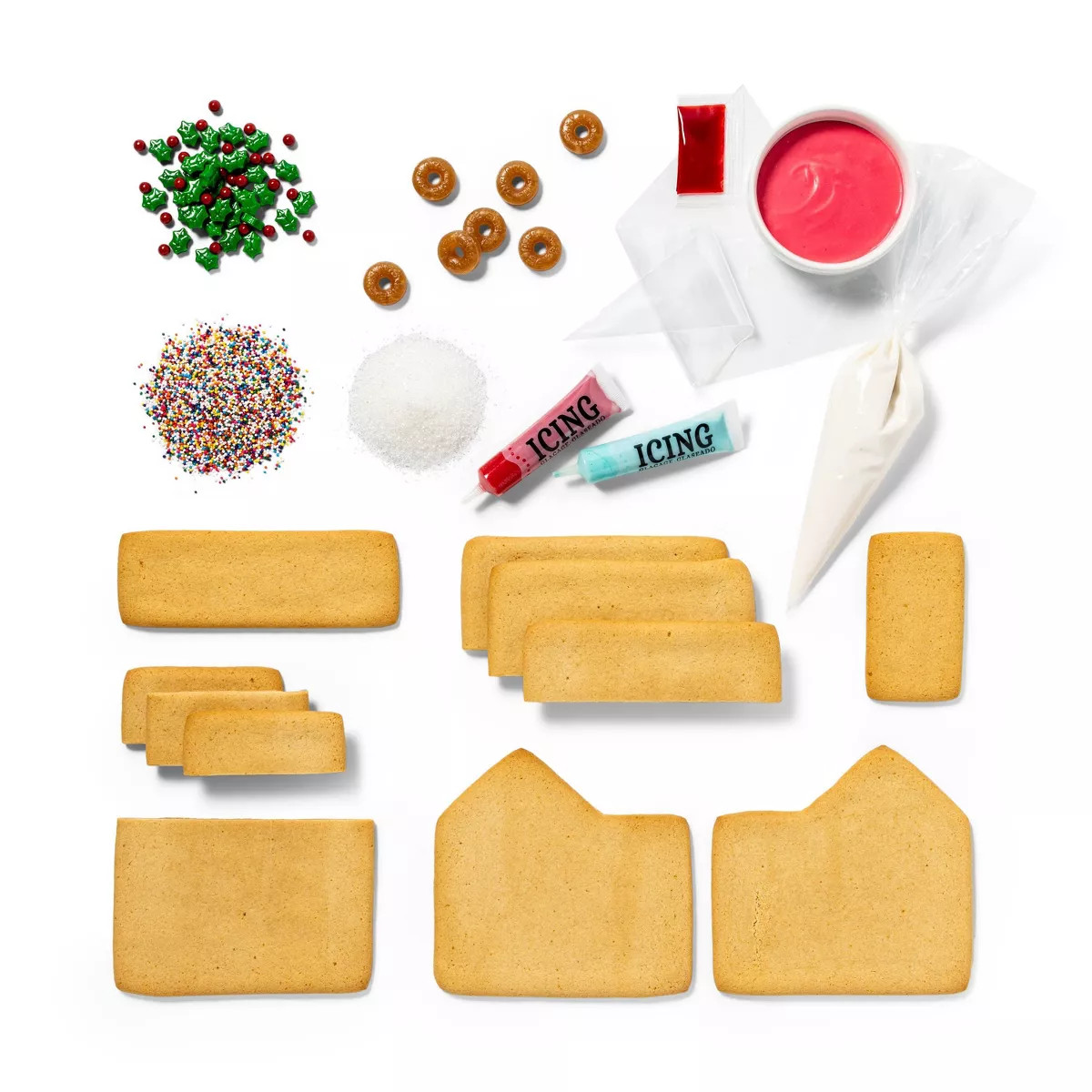 Holiday Santa's Donut Shop Gingerbread House Kit - 27.5oz - Favorite Day™ | Target