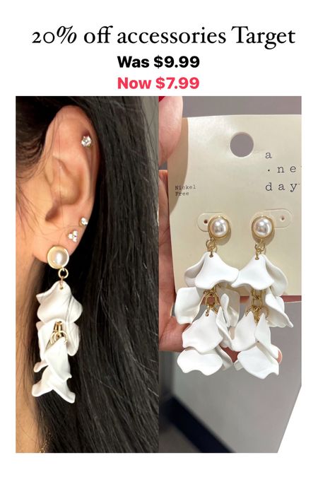 Linear flower earrings
Target earrings


#LTKSeasonal #LTKsalealert #LTKfindsunder50
