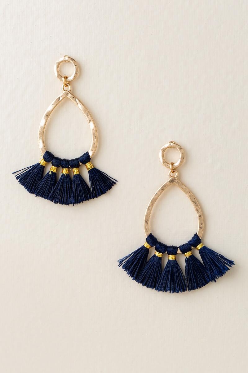 Evony Teardrop Tassel Earrings | Francesca’s Collections