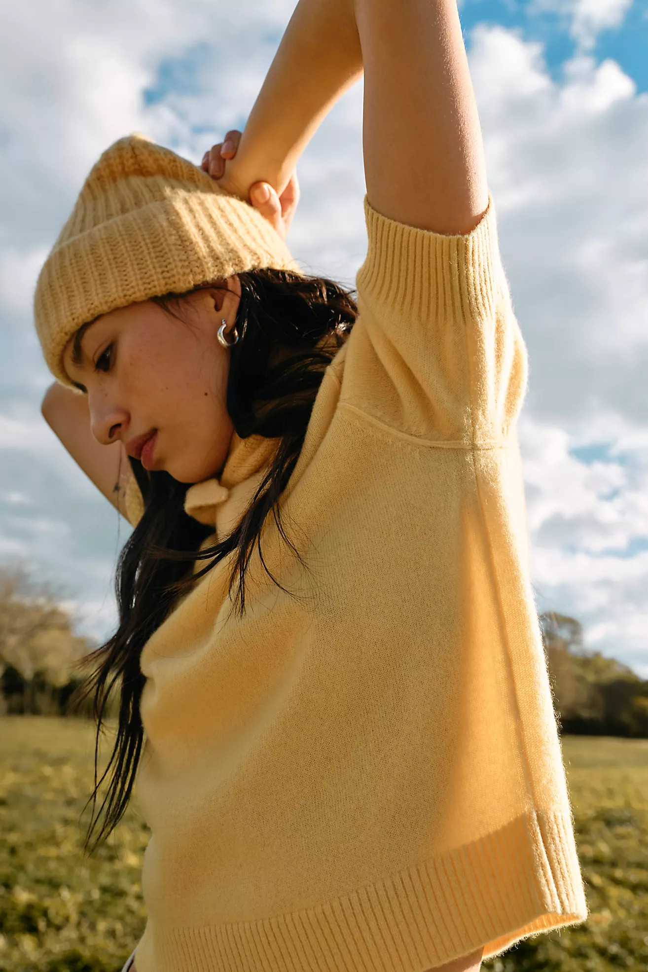 Solid Twilight Cashmere Turtleneck Sweater | Free People (Global - UK&FR Excluded)