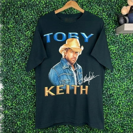 Vintage 2005 Toby Keith Music Tour Heavy Cotton Black Unisex Shirt MM1217 | Walmart (US)